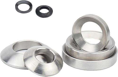 Conical Spherical Washer M6 M8 M10 M12 M16 M20 M24 Countersunk Washer Stainless Steel Concave Convex Cone Gasket Carbon Steel (Color : Spherical Stainless, Size : M6 (10Pcs)) - Poueer