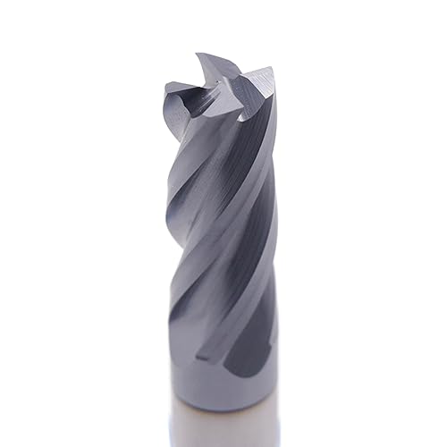 BestParts High Performance 5pcs 7/16' Solid Carbide Square End Mills, AlTiN Coated, 4 Flute, 30 Degree Helix, 7/16' Cutting Diameter, 7/16' Shank Diameter, 1' Length of Cut, 2-3/4' Overall Length - Poueer