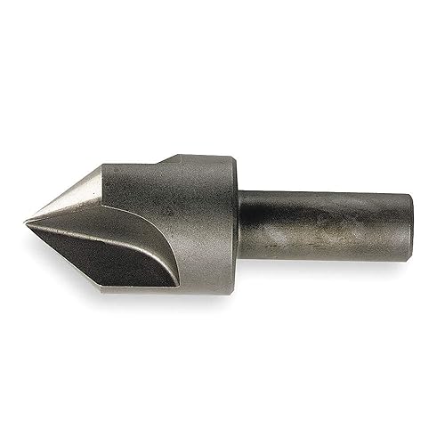KEO 55352-TiN CO RH 3Fl C Reamer Countersinks, 0.5' Cutting Diameter, 120 Degree Cutting Angle, 2' Cutting Length, 1/4' Shank Diameter, 2' Length, Cobalt, TiN Coating, 1/2' (Pack of 6) - Poueer