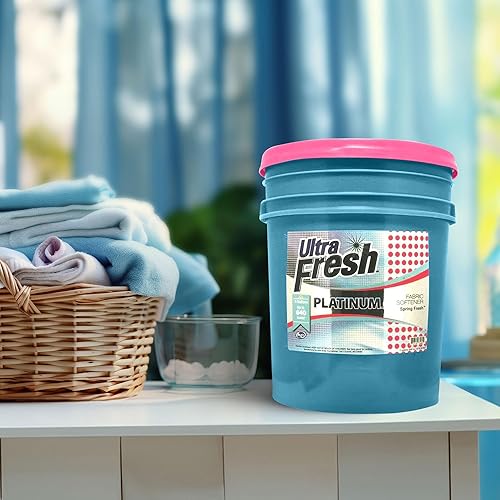 Ultra Fresh Platinum Fabric Softener Up to 640 Loads, Tropical Escape, 5 Gallon - Poueer