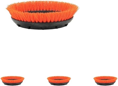 Oreck Commercial Orange Tile & Resilient Floor Scrub Brush for Orbiter Floor Machine ORB550MC, 237047, Orange (Bottom Color May Vary) (Pack of 4) - Poueer