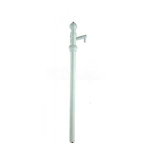 Action Pump EZ-55 Food Grade 55 Gallon Double Action Drum Pump, White - Poueer
