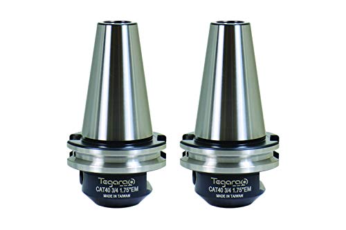 Tegara CAT40 3/4 in x 1.75 in. End Mill Tool Holder 2 pcs 202-7128G-2 P[ - Poueer