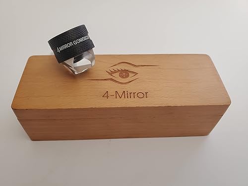 Ophthalmology 4 Mirror gonioscope Ophthalmic Lens with Wooden Box - Poueer