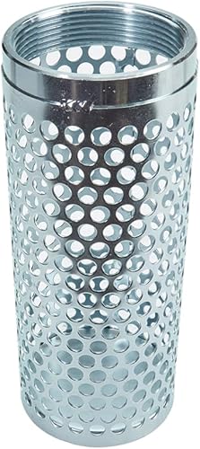 Steel 3' NPSH Thin Barrel Suction Strainer - Poueer