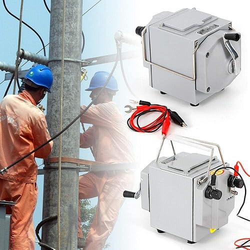 1000MΩ Megger Meter Insulation Resistance Tester, 120 RPM 1000V Portable Hand Crank Digital Meter Megohmmeter Insulation Meter - Poueer