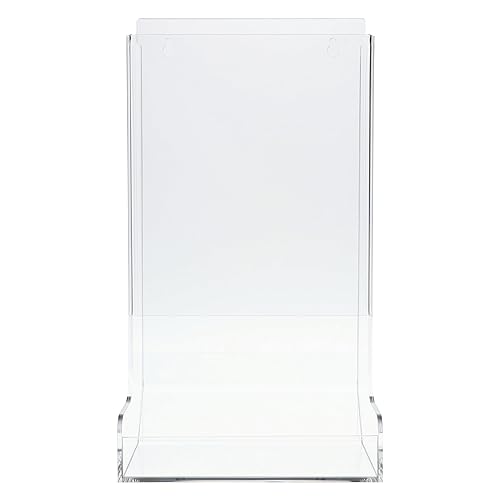 AHS Storage Dispenser [Pack of 1] | Acrylic Glove Dispenser with Freestanding Mount | Heavy Duty, Clear Storage Holder for Glasses, Masks, Gloves, Shoe Covers, Hair Nets, Tide Pods, and Trash Bags - Poueer