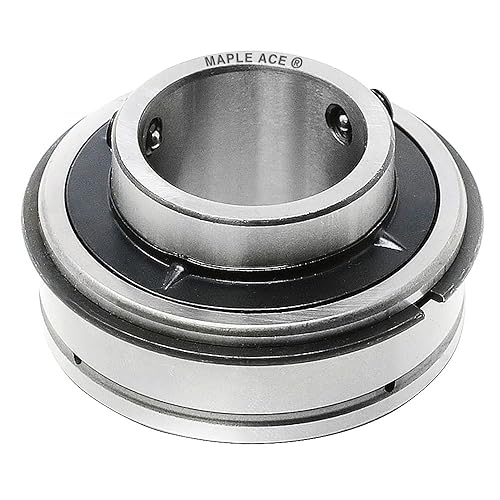 MAPLE ACE SER212-39, ER39 Insert Bearing 2-7/16' Bore, Cylindrical OD with Snap Ring and Set Screws - Poueer