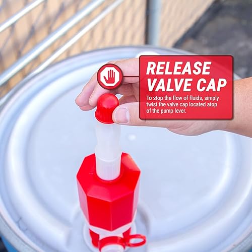 TERA PUMP New Lightweight Water Pump (BPA-Free) Easy to Carry & Food Grade, Fast Siphon, Emergency, Survival Disaster, Hand Transfer for Drinking Water, Fuel etc. - Poueer