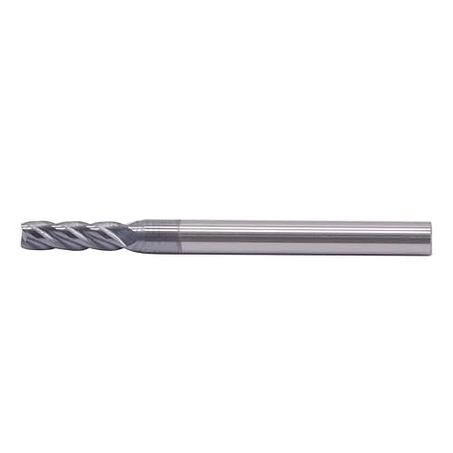 BestParts High Performance 5pcs 7/16' Solid Carbide Square End Mills, AlTiN Coated, 4 Flute, 30 Degree Helix, 7/16' Cutting Diameter, 7/16' Shank Diameter, 1' Length of Cut, 2-3/4' Overall Length - Poueer