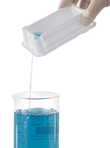 Heathrow Scientific Sterile Reagent Reservoir, 5 mL Capacity, Polystyrene, Disposable, White (Pack of 50) - Poueer