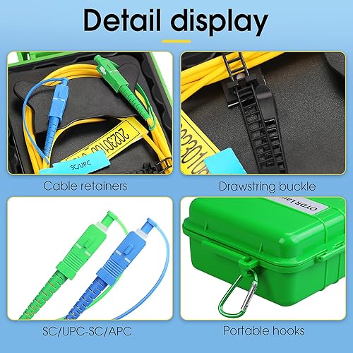 OTDR SCAPC-SCAPC 1KM Fiber Optic Transmission Launch Cable Box Fiber Optic Testing Extension line Transmission Cable Ring Test Tools OTDR Dead Zone Eliminator Test Tool - Poueer