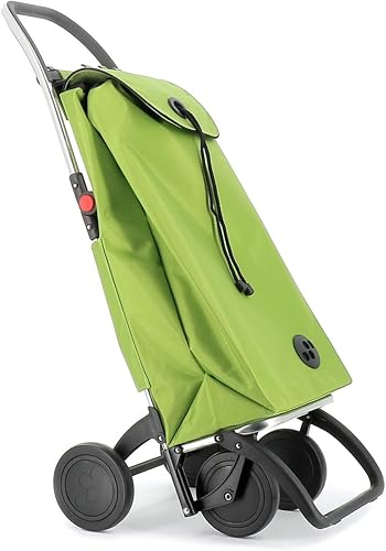 Rolser I-Max MF 4 Wheel Foldable Shopping Trolley - Orange - Poueer