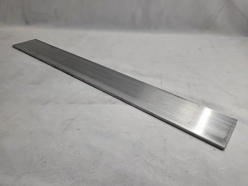6061 Aluminum Flat Bar, 1/4'' x 3'' x 36'' Long, Solid Stock, Plate, Machining, T6511, grey - Poueer