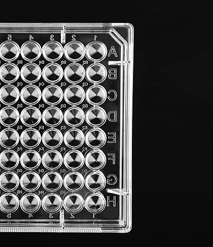 Nest Scientific 701201 TC-Treated Cell Culture Plate, V-Bottom, Sterile, 96 Well, Polystyrene, Clear (Pack of 100) - Poueer