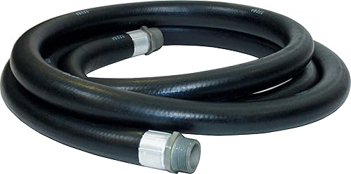 Apache 98108495 1' x 20' Farm Farm Fuel Transfer Hose with Male Pipe Thread Crimped Fittings - Poueer