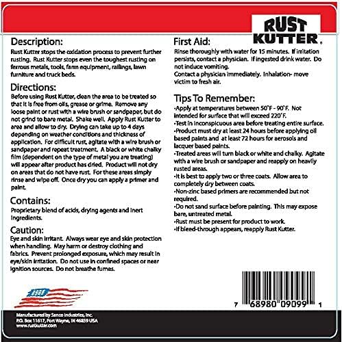 Rust Kutter- Gallon - Stops Rust and Converts Rust Spots to Leave a Primed Surface Ready to Paint, Professional Rust Repair Manufactured in USA - Poueer