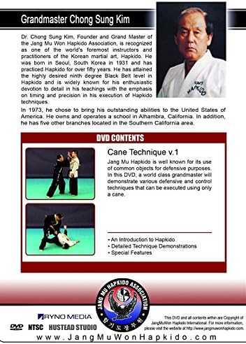 Jang Mu Won Hapkido Instructional DVD; Hapkido Cane Volume 1 & 2 - Poueer
