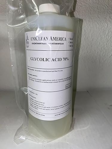 Glycolic Acid 70% - High Purity - Made in USA - Size: 64 fl oz - Poueer