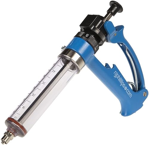 50 mL Semi Automatic Repeating Metal Syringe - Poueer