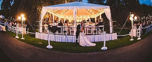 Mr. Chain Plastic Barrier Chain, Yellow, 3-Inch Link Diameter, 100-Foot Length (80002-100) - Poueer