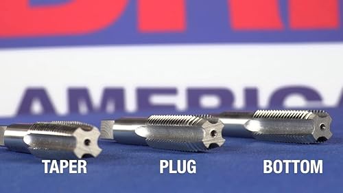 Drill America 1'-8 High Speed Steel Bottoming Tap, T/A Series - Poueer