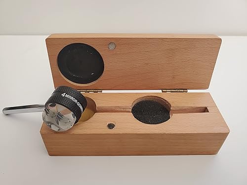 Ophthalmology 4 Mirror gonioscope Ophthalmic Lens with Wooden Box - Poueer