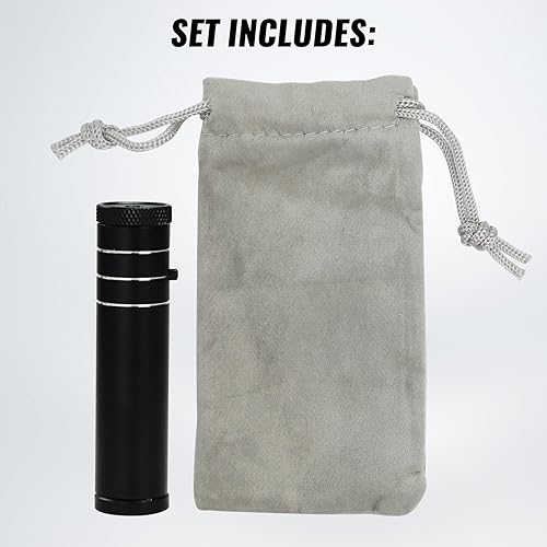 Focusing Spectroscope Prism Gem Spectroscope with Adjustable Focus Gemology Spectrometer Gemological Testing Tools Aluminum Body for gemological Testing, Antique, Fairs, and Gemstone Identification - Poueer