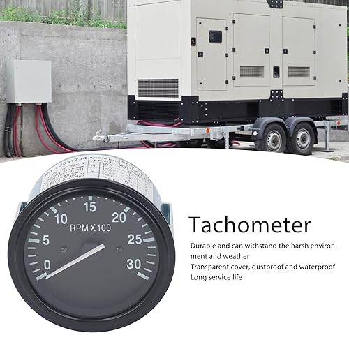 Engine Tachometer 3031734 Digital Timer0 Instrument Box Pressure Gauge Generator Set Instrument Box 0 3000Rpm 10 32Vdc Tachometer Tachometers - Poueer