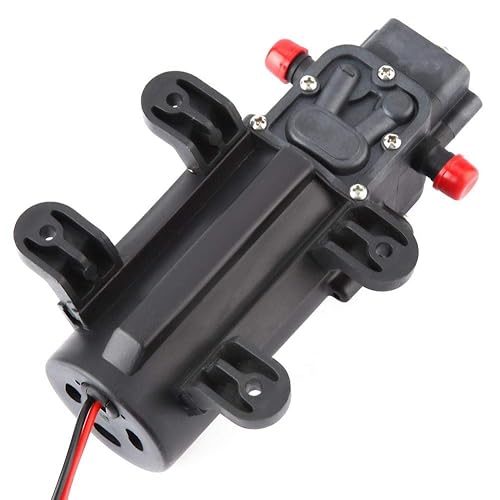 Micro Diaphragm Pump, 24V 60W Mini Electric Water Pump 5L/m Flow Micro Diaphragm Pump 1.5m Suction - Poueer