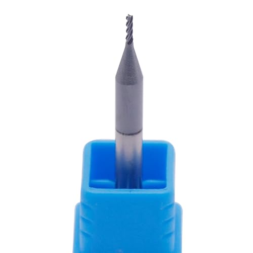 BestParts High Performance 5pcs 7/16' Solid Carbide Square End Mills, AlTiN Coated, 4 Flute, 30 Degree Helix, 7/16' Cutting Diameter, 7/16' Shank Diameter, 1' Length of Cut, 2-3/4' Overall Length - Poueer