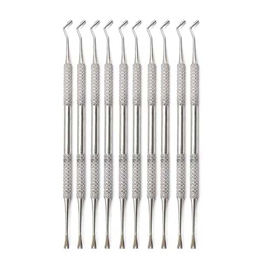 G.S 10 PCS Ligature Tying APPLYING Director Plugger 2.4MM Orthodontics Dental Stainless Steel Instruments Best Quality - Poueer