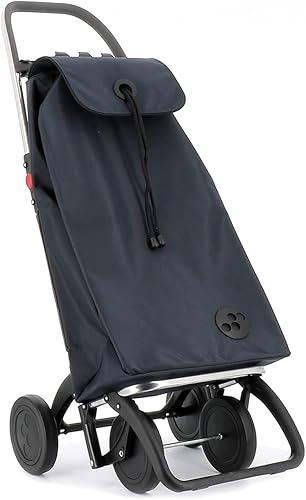 Rolser I-Max MF 4 Wheel Foldable Shopping Trolley - Orange - Poueer