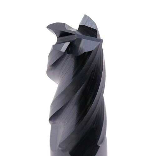 BestParts High Performance 5pcs 7/16' Solid Carbide Square End Mills, AlTiN Coated, 4 Flute, 30 Degree Helix, 7/16' Cutting Diameter, 7/16' Shank Diameter, 1' Length of Cut, 2-3/4' Overall Length - Poueer