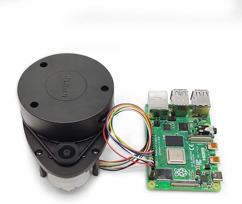 Slamtec RPLIDAR A1M8-R6 with MX1.25 to 2.54 Dupont Wire kit, 2D LIDAR Sensor 360 Degree Scanning Radius, for Bstacle Avoidance and Navigation of Robots - Poueer