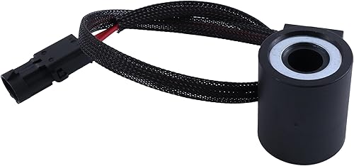 12V Electrical Solenoid Coil AT163482 Compatible with John Deere JD 300D 310D 315D Backhoe Loaders #Serial Numbers 792483 and Above - Poueer