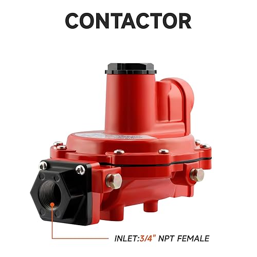 Roastove LP-Gas Equipment R622H-DGJ 1st Stage Regulator, 8-12 psig Spring, 3/4' x 3/4' NPT - Poueer