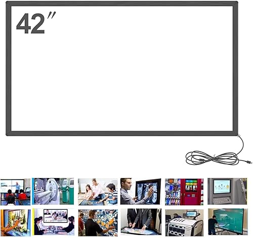 Yoidesu Infrared Touch Frame, for Win, for Android, for Linux, for OS X Infrared Touch Overlay Multi Interactive Infrared Touch Frame for Touch Whiteboards (15 inch) - Poueer