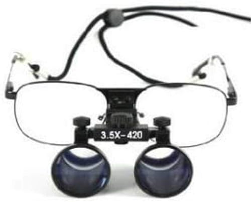 Medical Binocular Loupes Glasses Magnifier DY-104 (3.5X) - Poueer