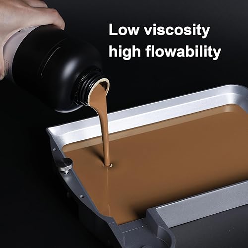 NOVA3D 16K TGM 3D Printer Resin,Tabletop Gaming,High Toughness,Impact Resistance Ultra Precision,405nm LCD Rapid Photopolymer Resin for Board Game Character Model LCD 3D Printing Navy Grey Resin 1kg - Poueer