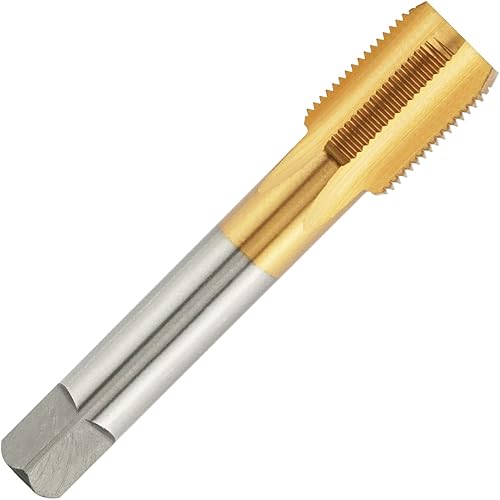 HSS 1 1/2'-12 UNF Ti-Coated Machine Tap, 1-1/2 x 12 UNF Titanium Coated Thread Tap Right Hand - Poueer
