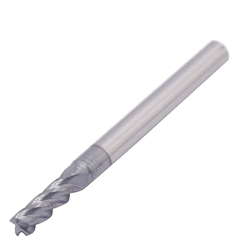 BestParts High Performance 5pcs 7/16' Solid Carbide Square End Mills, AlTiN Coated, 4 Flute, 30 Degree Helix, 7/16' Cutting Diameter, 7/16' Shank Diameter, 1' Length of Cut, 2-3/4' Overall Length - Poueer