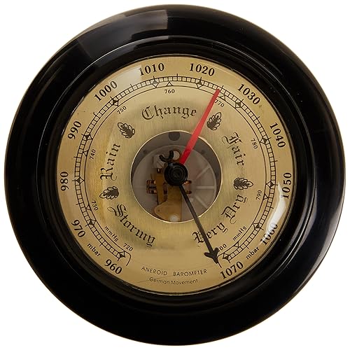United Scientific ANBR01 Aneroid Barometer, 7.5' Overall Diameter - Poueer