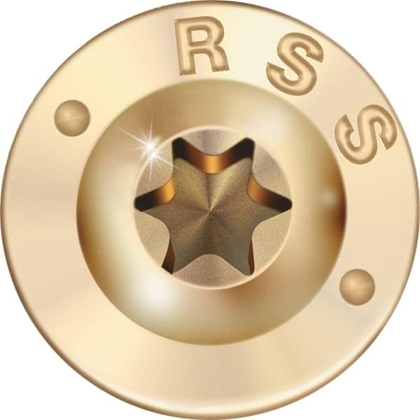 GRK 772691122872 3/8' x 8' 12287 RSS Rugged Structural Screws 50 Count, Gold - Poueer