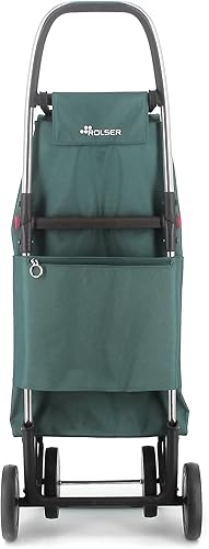 Rolser I-Max MF 4 Wheel Foldable Shopping Trolley - Orange - Poueer