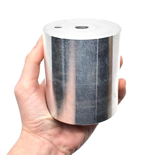 EISCO Block Style Calorimeter, Aluminum, 1kg, 3.4' Tall, 3' Diameter - Poueer