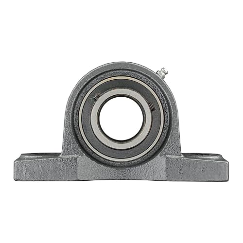 1-1/2 Inch Set Screw Mounted Pillow Block Bearing, Pack of 2 - Poueer