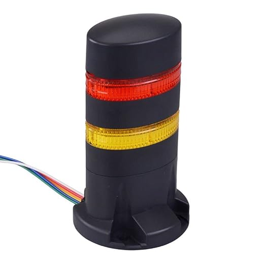 IDEC LD6A-2DQB-RY Red/Yellow Stack Light LED Tower Direct Mount 24VAC/DC - Poueer