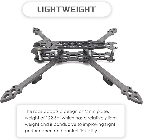 Mark4 FPV Frame 295mm FPV Racing Drone Frame 7inch 3K Carbon Fiber Frame Quadcopter FPV Freestyle Frame with 5mm Arms - Poueer