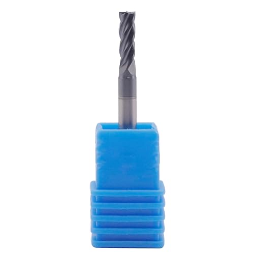 BestParts High Performance 5pcs 7/16' Solid Carbide Square End Mills, AlTiN Coated, 4 Flute, 30 Degree Helix, 7/16' Cutting Diameter, 7/16' Shank Diameter, 1' Length of Cut, 2-3/4' Overall Length - Poueer